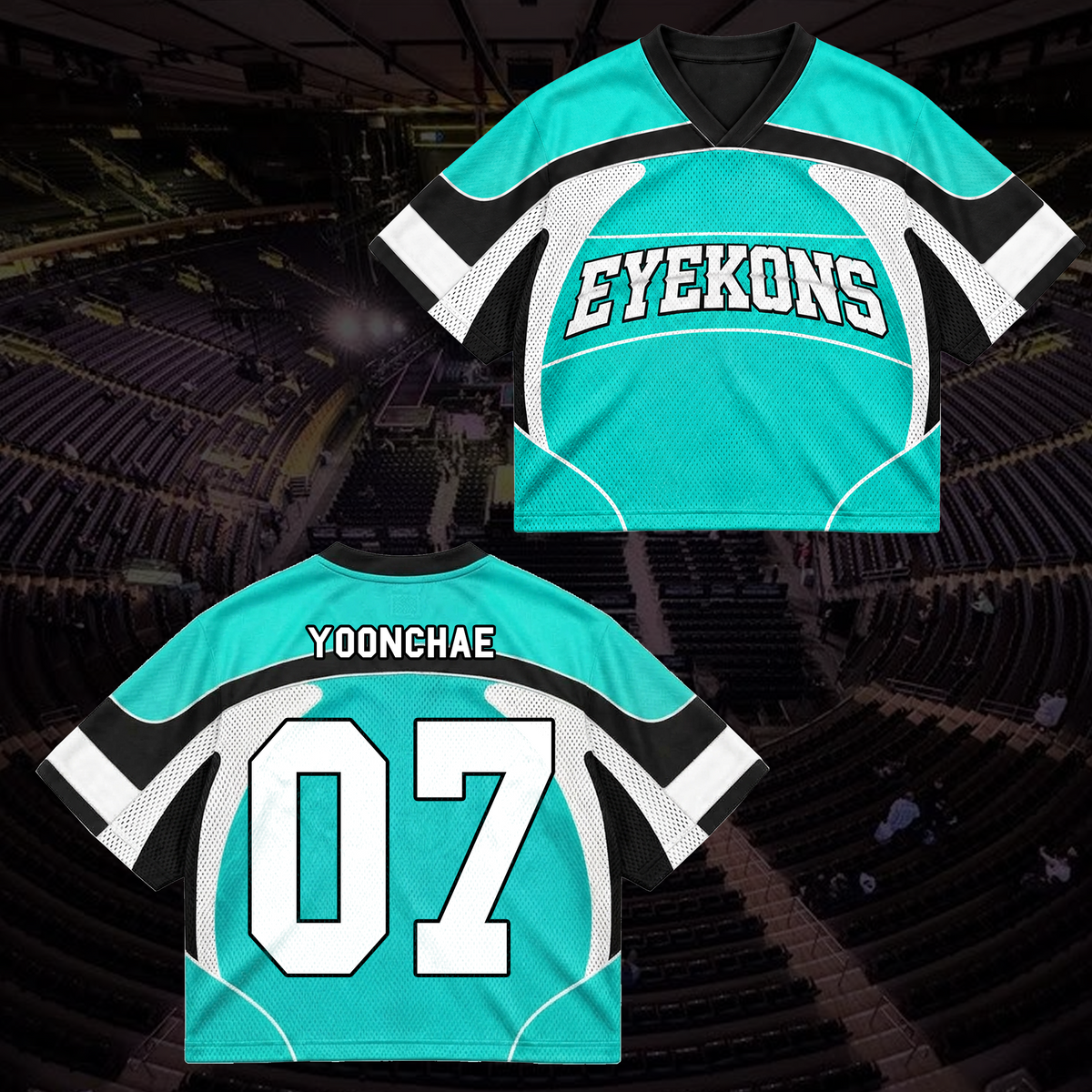 Grit Sporty Tribal Wave Eyekons Mixed Mesh Jersey Gift for Fans