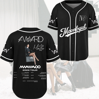 Elegance Mamamoo  4ward World Tour Baseball Jersey Gift For Fans