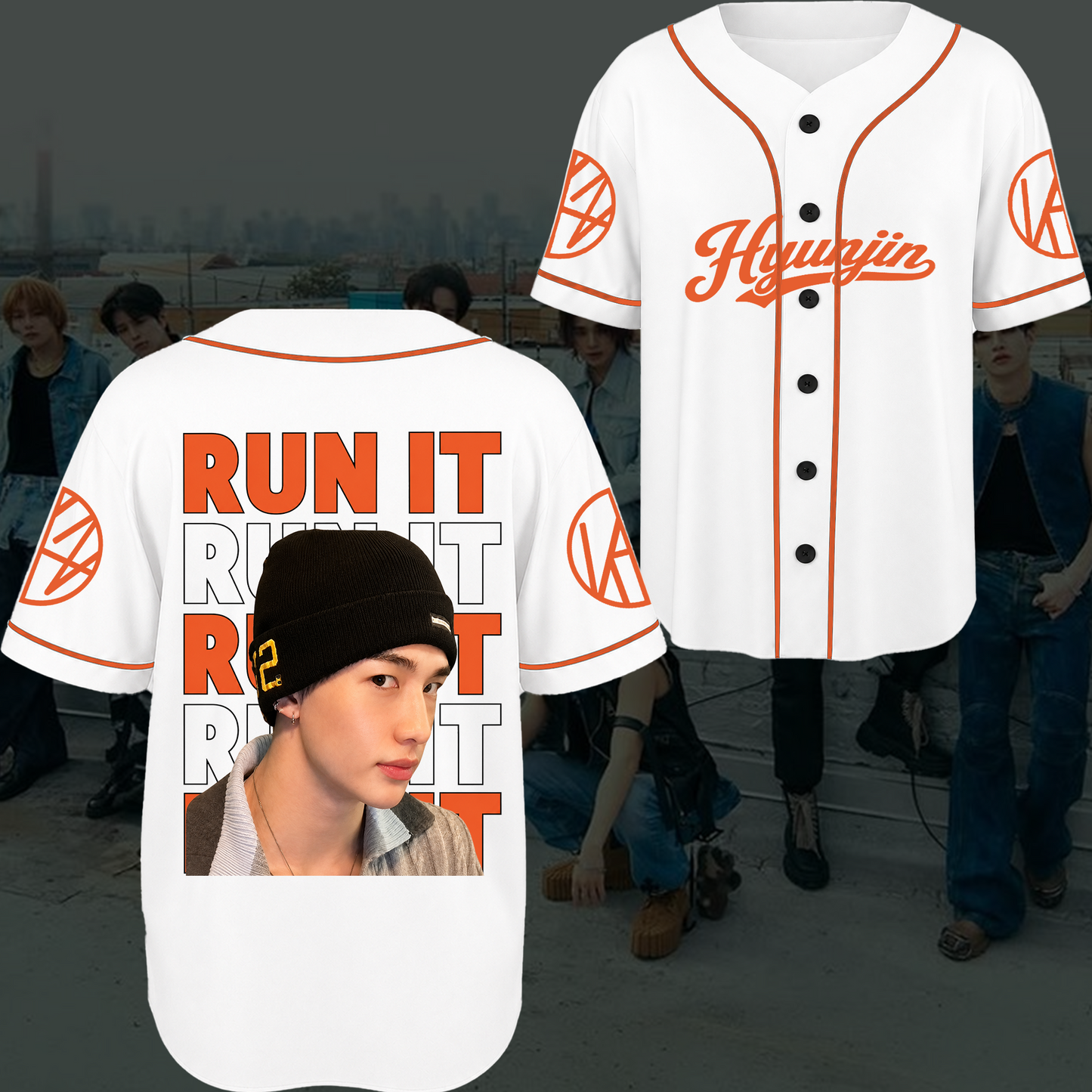 Stray Kids Dynamic Meme Run It Concept Baseball Jersey STAY Aesthetic Humor Gifts For Fans