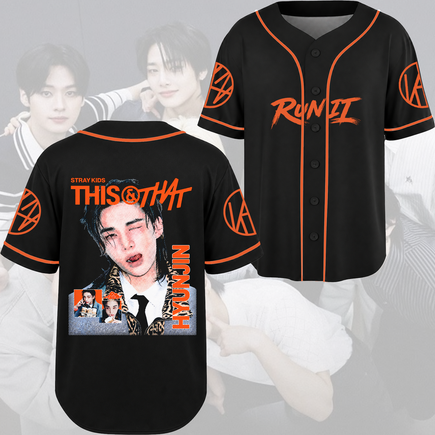Stray Kids Visual Baseball Jersey Modern Hip Hop K-Pop Streetwear Fan Gifts