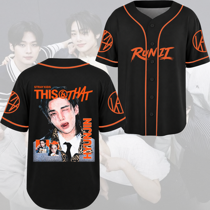 Stray Kids Visual Baseball Jersey Modern Hip Hop K-Pop Streetwear Fan Gifts