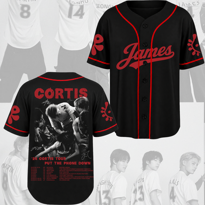 Cortis Put Your Phone Down Tour Baseball Jersey Fan Edition