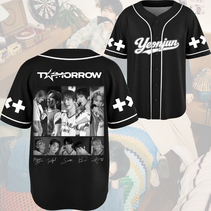 Mega Tomorrow x Together Concert Tour Baseball Jersey Fan Editon