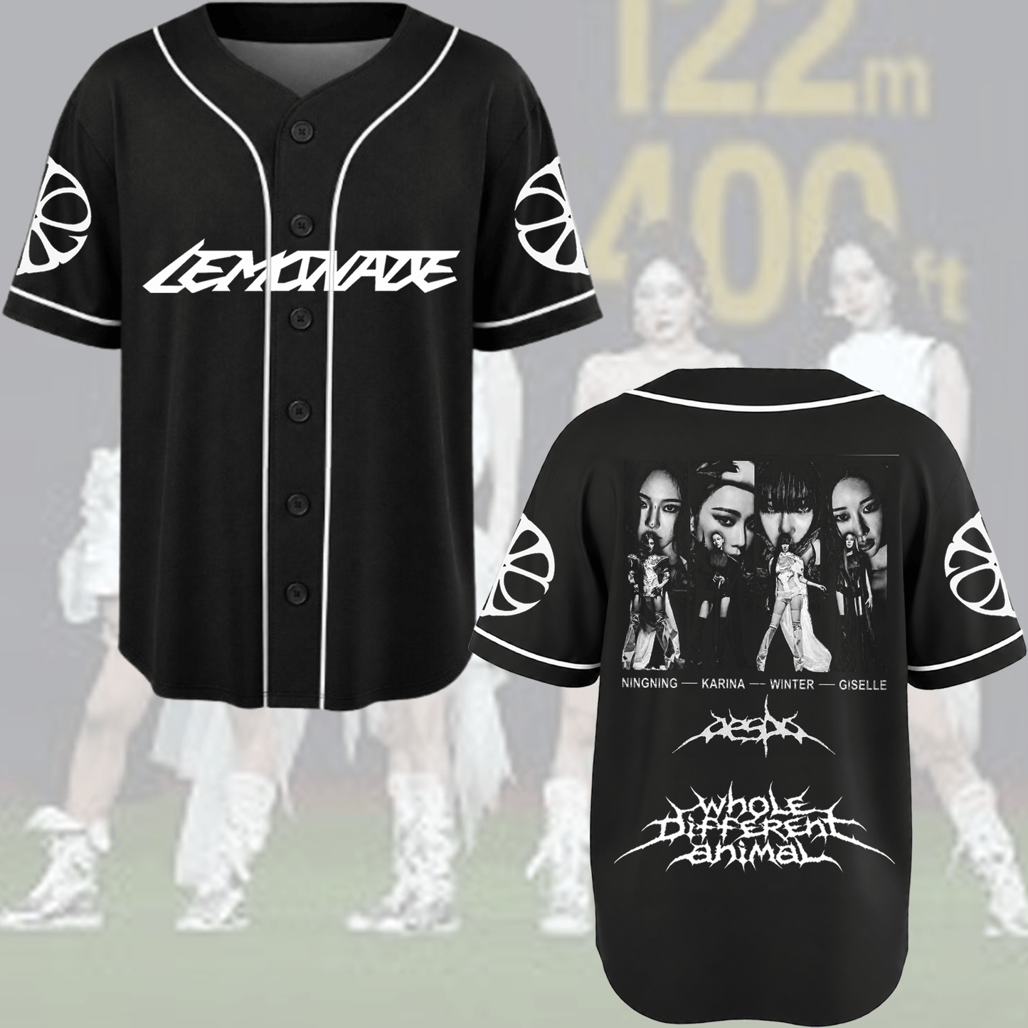Futuristic Aespa WDA Lemonade Album Baseball Jersey