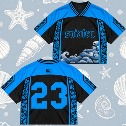 Electric Suiatsu Stray Kids Club Deep Ocean Mixed Mesh Jersey For Stay