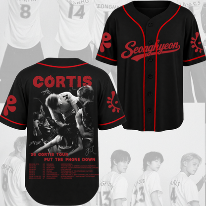 Cortis Put Your Phone Down Tour Baseball Jersey Fan Edition