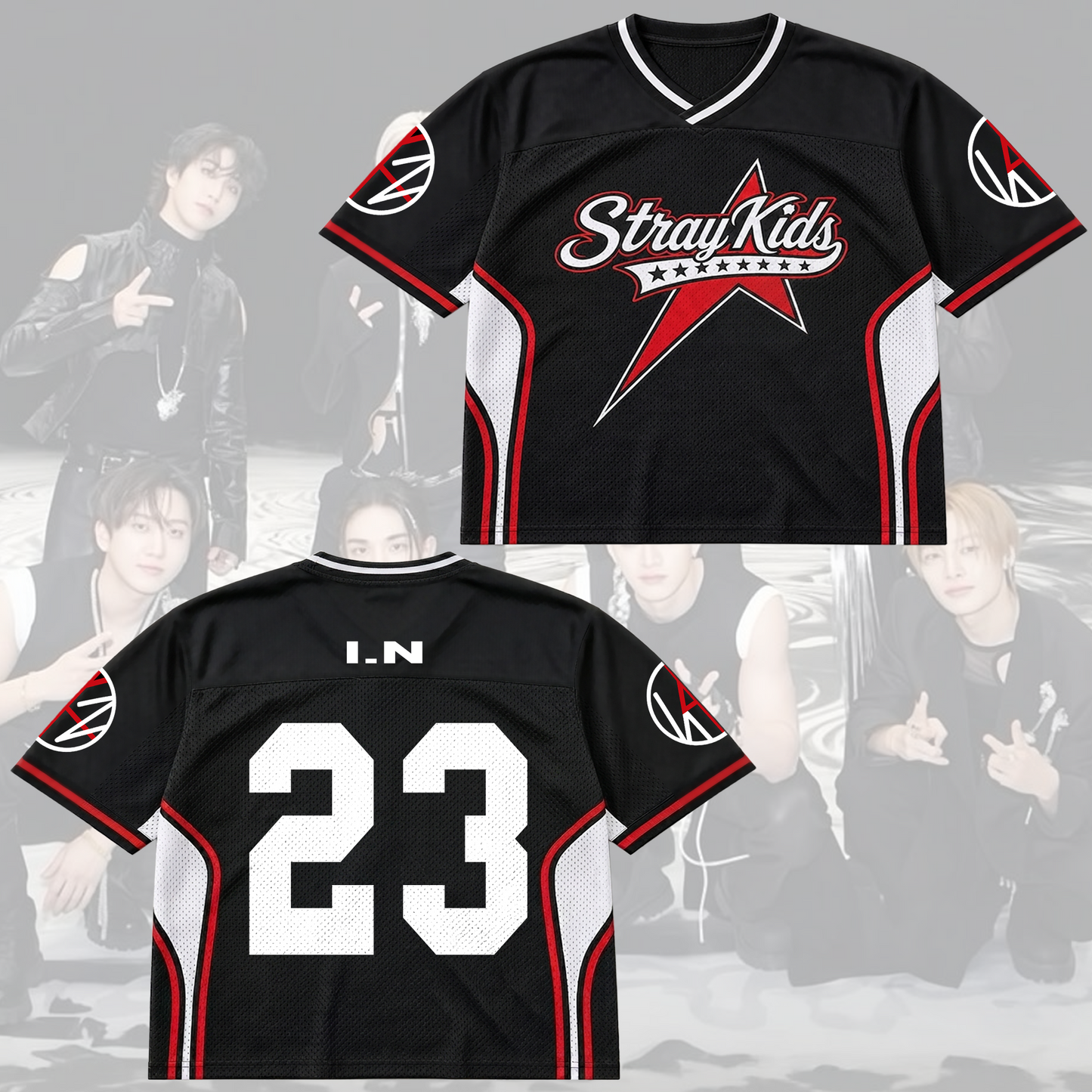 Sporty Stray Kids This That Mixed Mesh Jersey Gift For Stay
