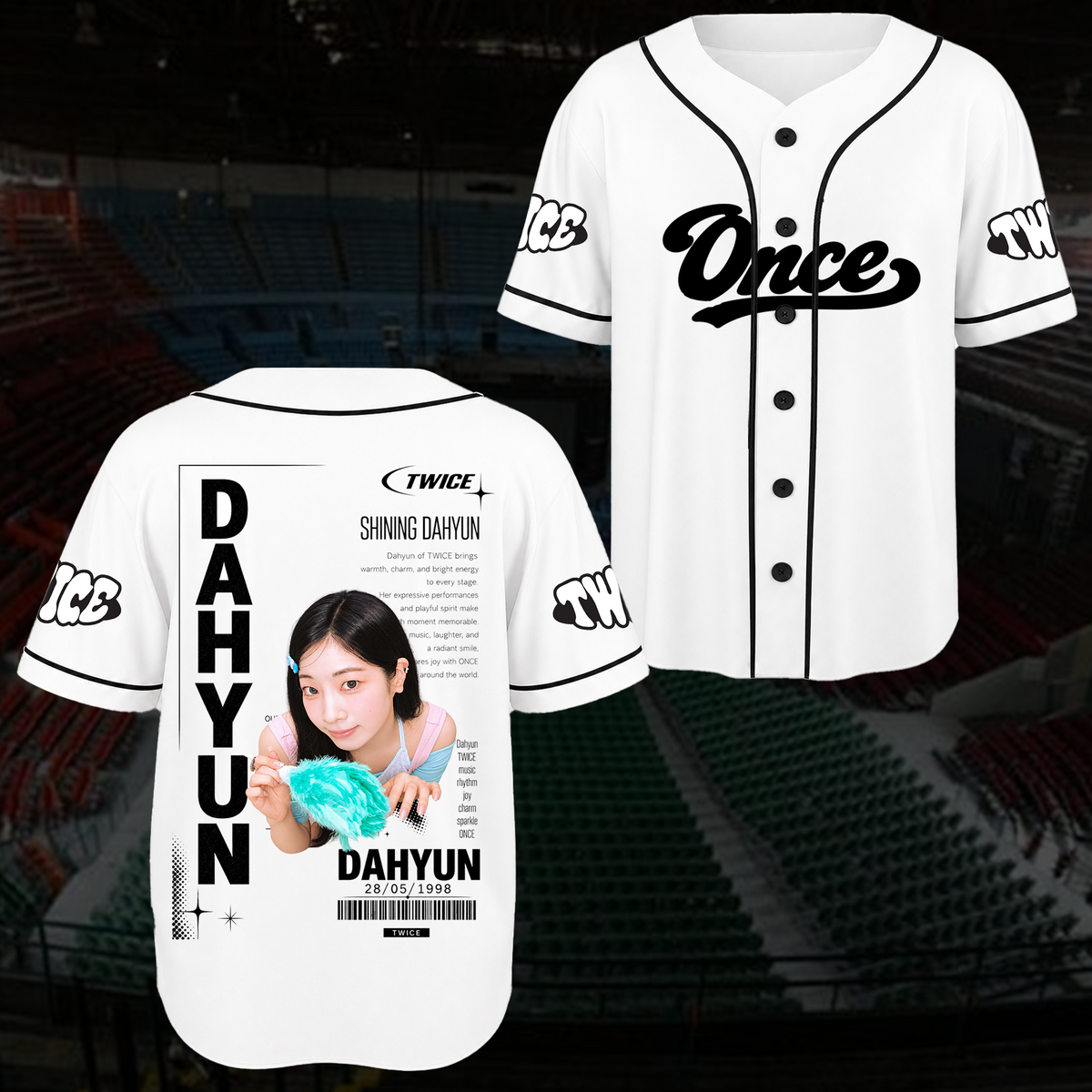 Electric Spotlight T.W.I.C.E. Club Spotless Sporty Baseball Jersey For Once