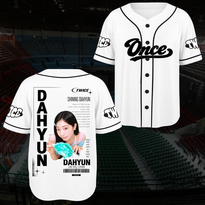 Electric Spotlight T.W.I.C.E. Club Spotless Sporty Baseball Jersey For Once