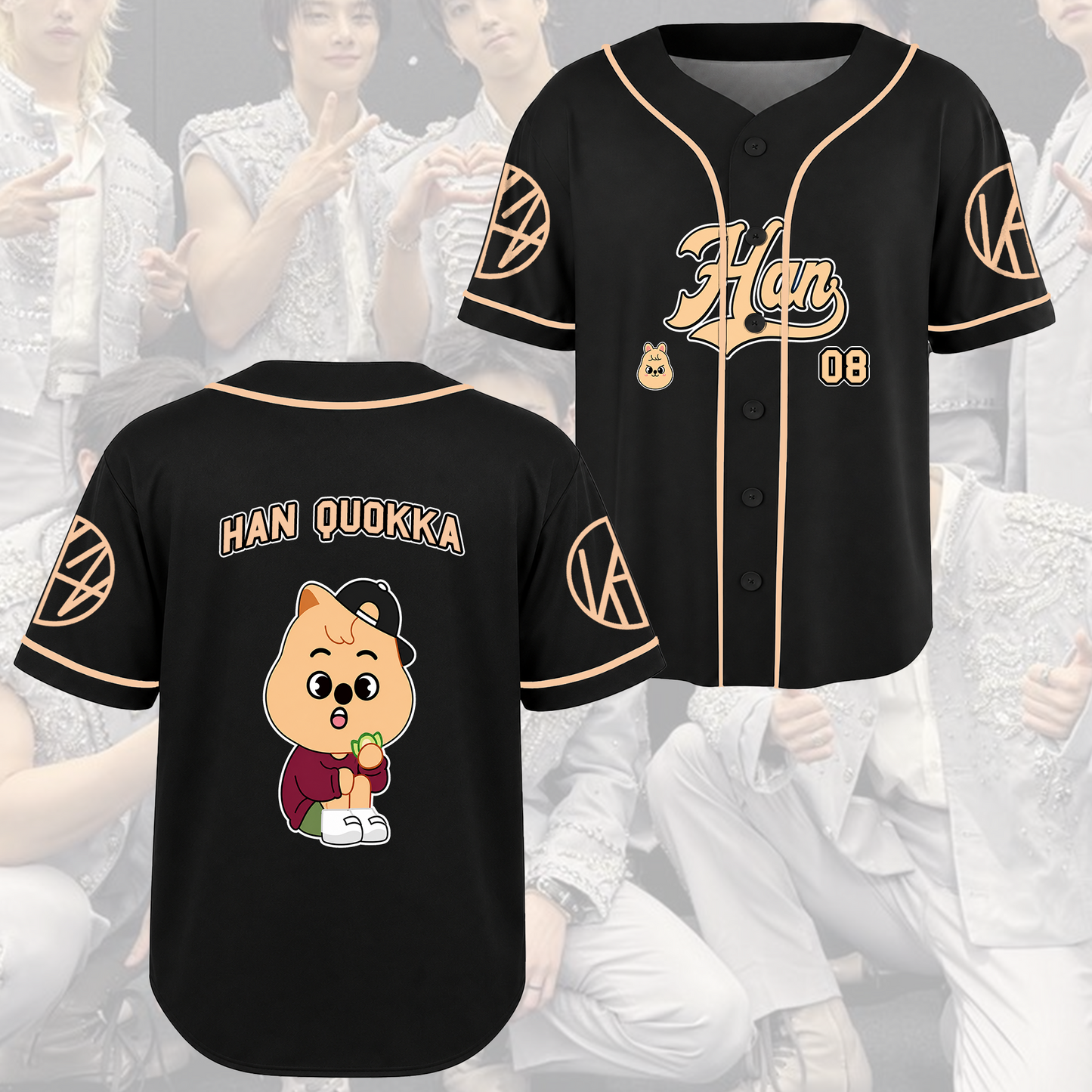 Stray Kids Run It Tour Baseball Jersey Skzoo Concert Gift for STAY