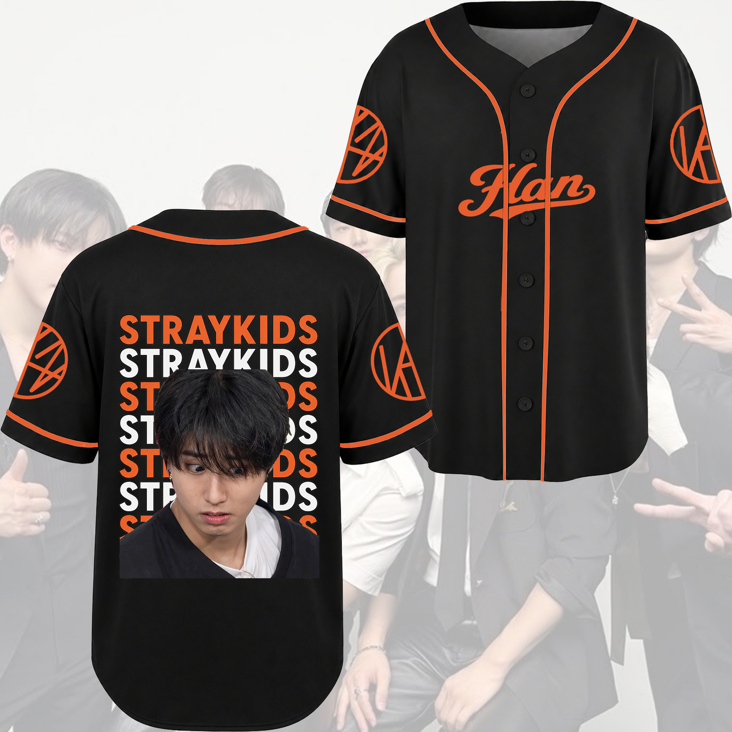 Stray Kids Dynamic Meme Concept Baseball Jersey STAY Aesthetic Humor Gifts For Fans