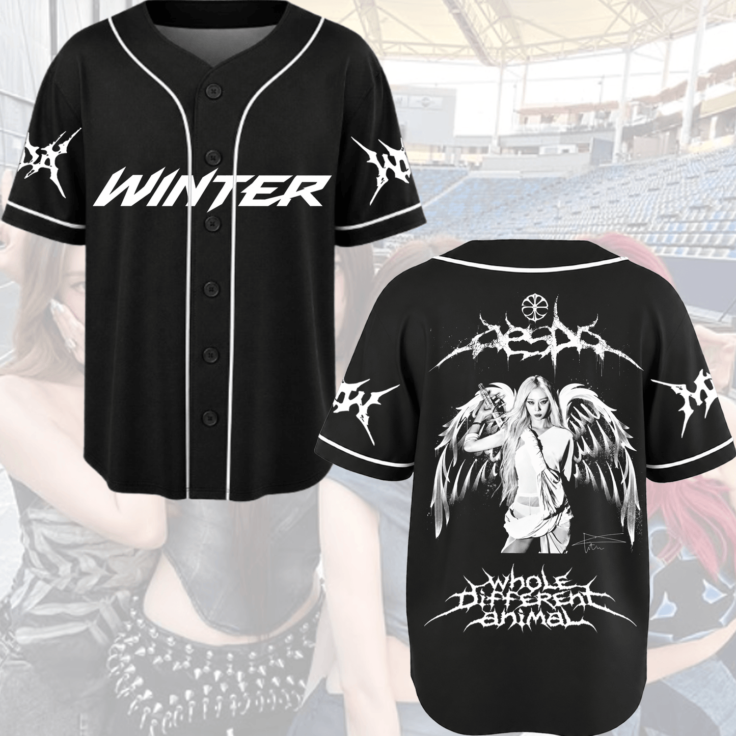 Fierce Aespa WDA Lemonade Album Baseball Jersey