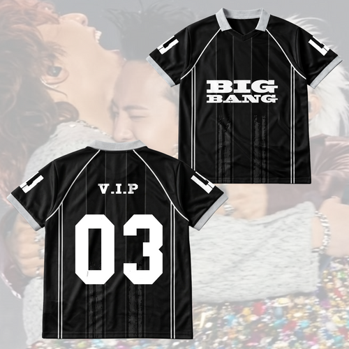BigBang  20th Anniversary Winged Neck Baseball Shirt  Streetwear Merch Fan VIP Gifts