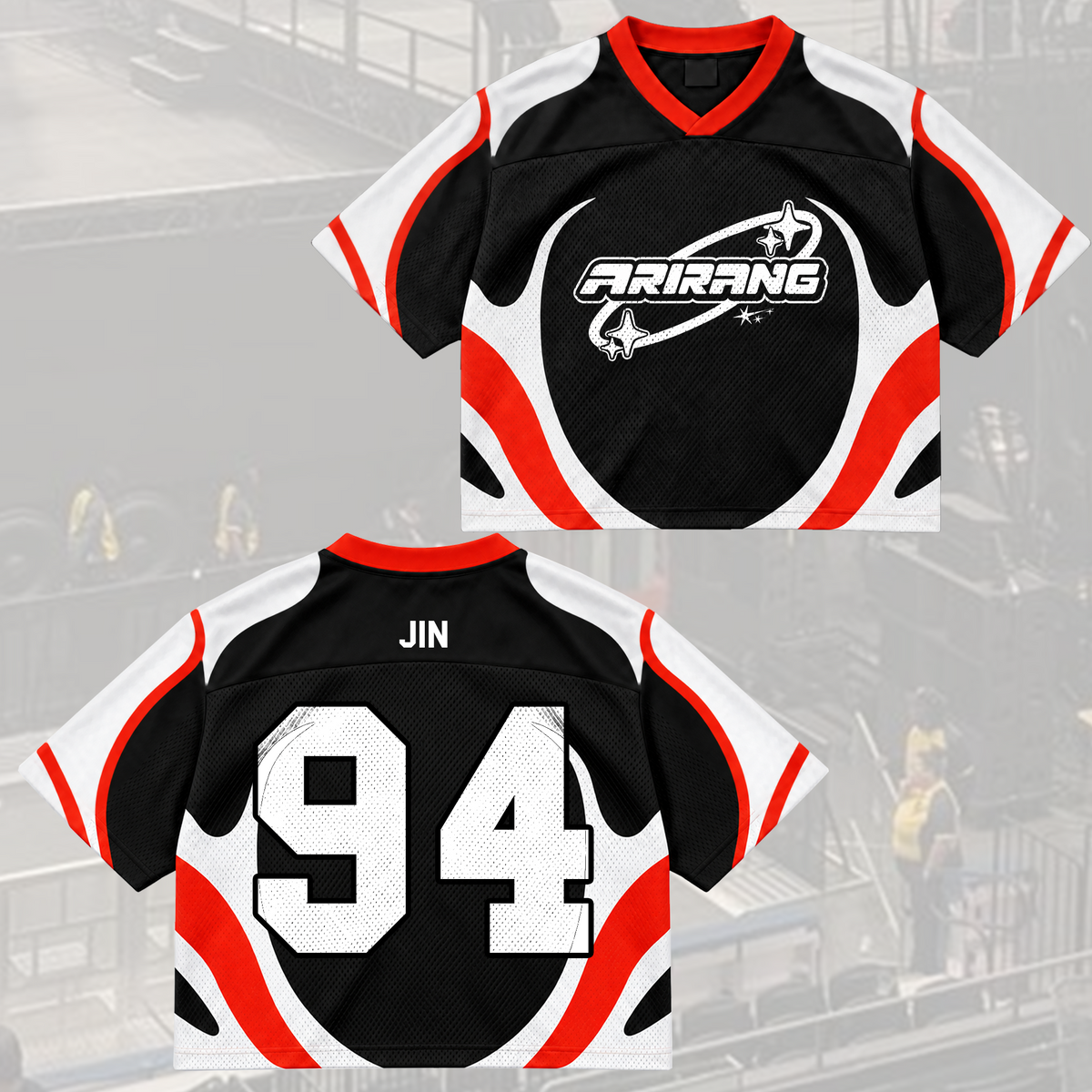 Rose of Sharon Bangtan Boys Arirang Welttournee BTS Mesh-Trikot-Mix Geschenk für Army