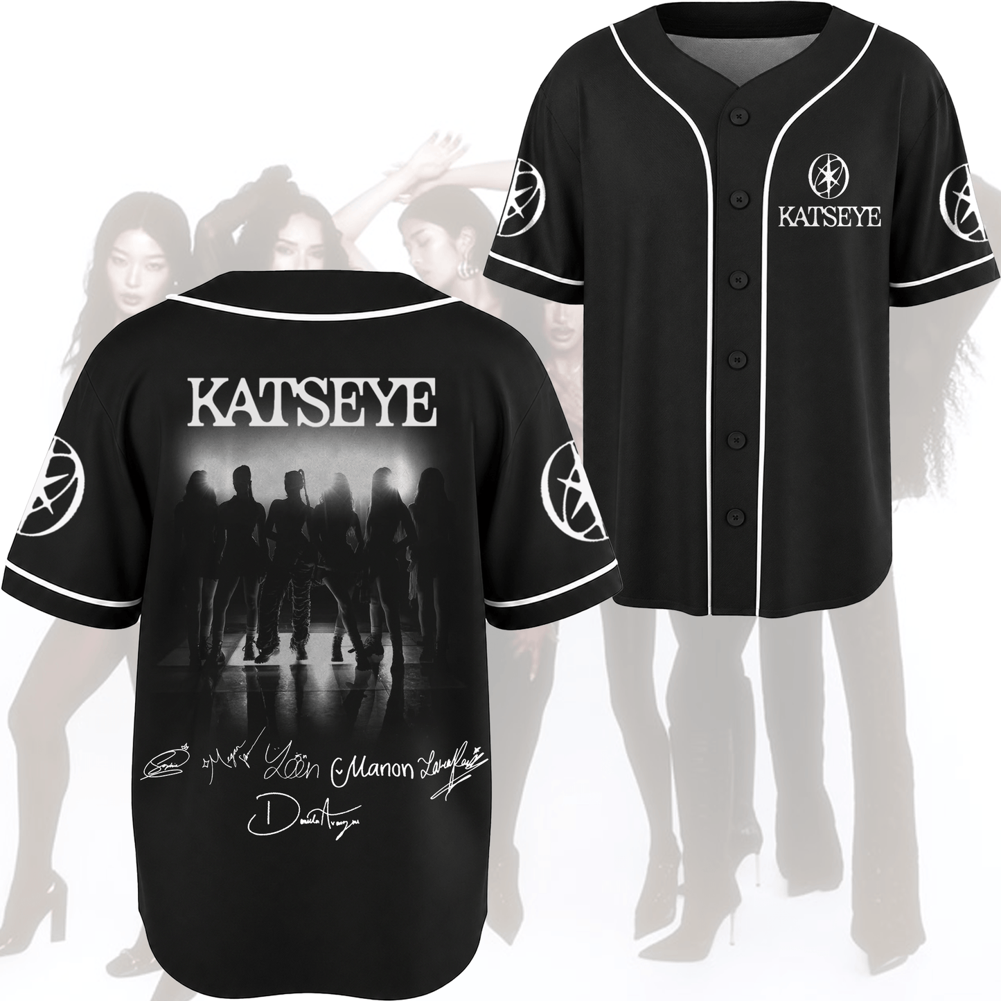 Midnight Reunion Katseye Tour OT6 Forever Baseball Jersey