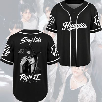 Vintage Run It World Tour Stray Kids Members Baseball Jersey Gift For Stay