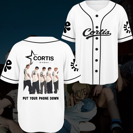 CORTIS Tour Baseball Jersey Put Your Phone Down Concert Outfit Gift For Fans