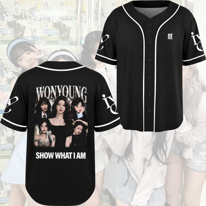 Ive Show What I AM  World Tour 2026 Baseball Jersey Vintage Outfit Fan Edition