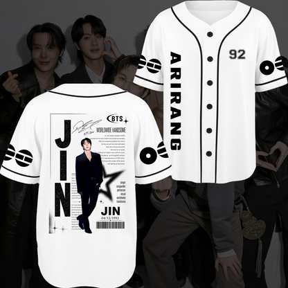 Chronicles Bangtan Arirang World Tour Baseball Jersey Gift For Fans