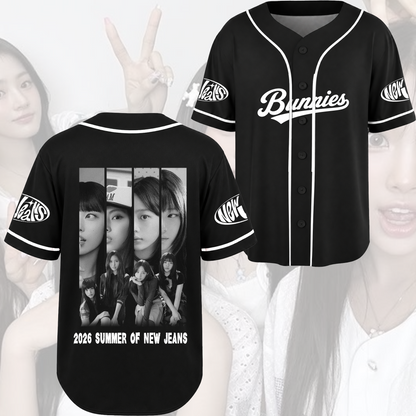 NewJeans 2026 Summer Baseball Jersey Vintage Merch Fan Edition