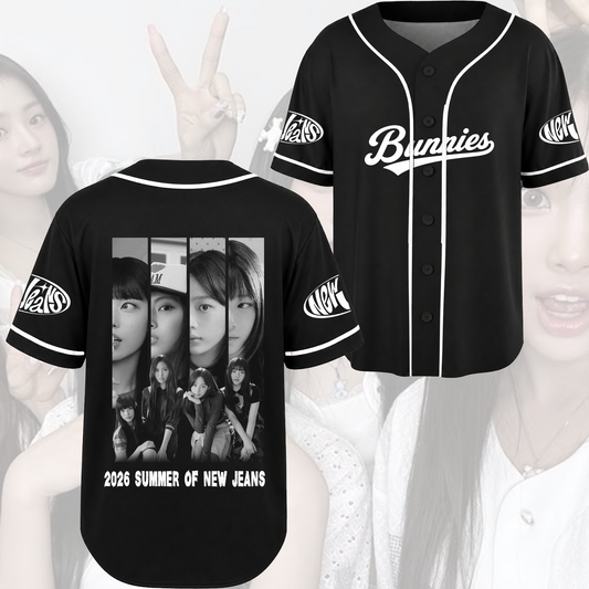 NewJeans 2026 Summer Baseball Jersey Vintage Merch Fan Edition
