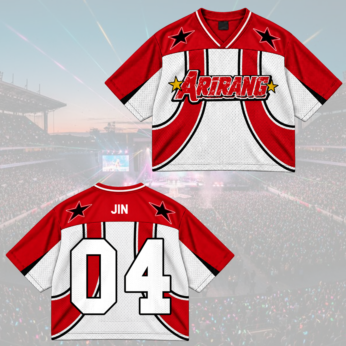 Arirang Army Club All Members Retro Americana Mixed Mesh Jersey For Fans