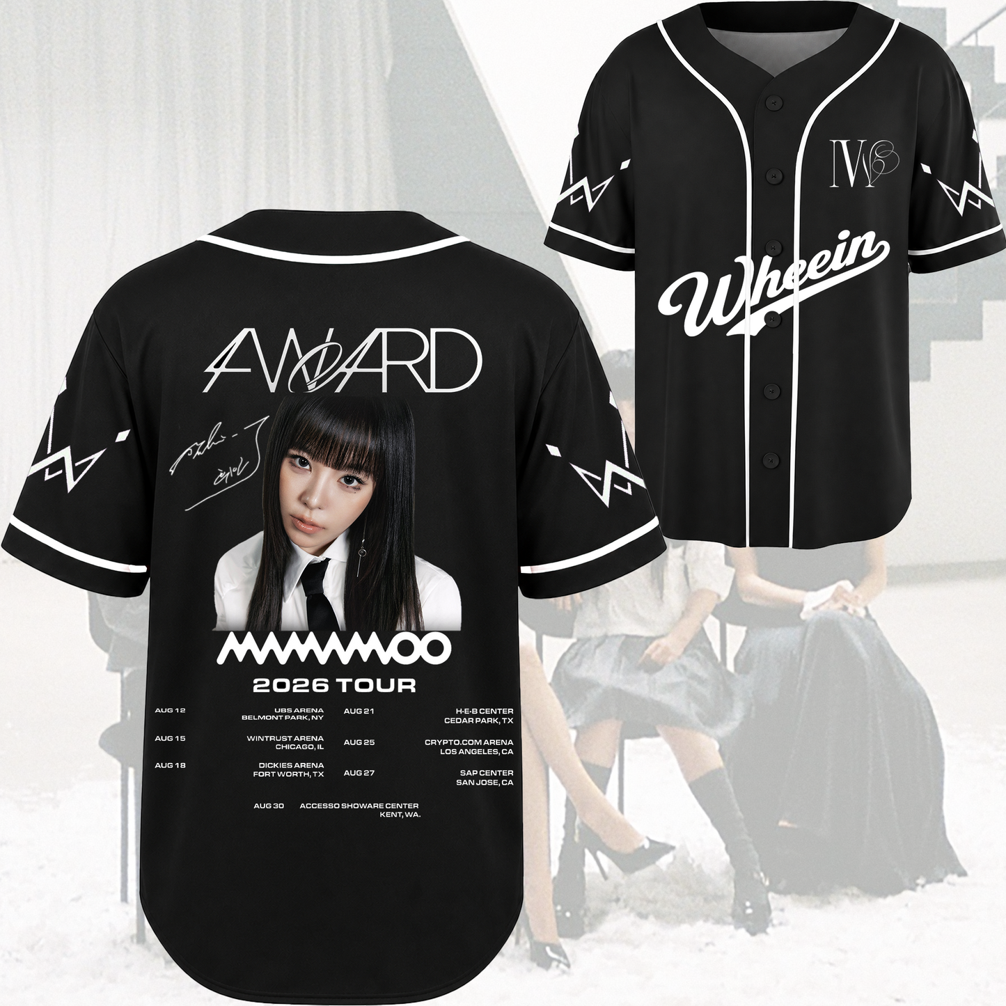 Elegance Mamamoo  4ward World Tour Baseball Jersey Gift For Fans