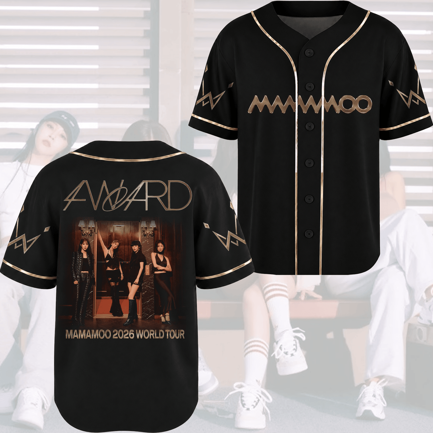 Mamamoo 2026 World Tour 4ward Baseball Jersey Gift For Fans