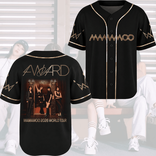 Mamamoo 2026 World Tour 4ward Baseball Jersey Gift For Fans