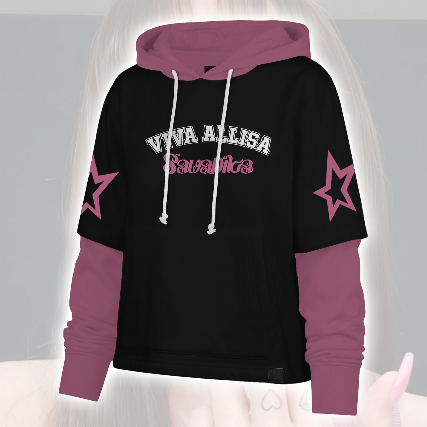 Lisa Viva Allisa Shortstop Hoodie Black Pink Kpop Merch Hoodie Gift For Fans