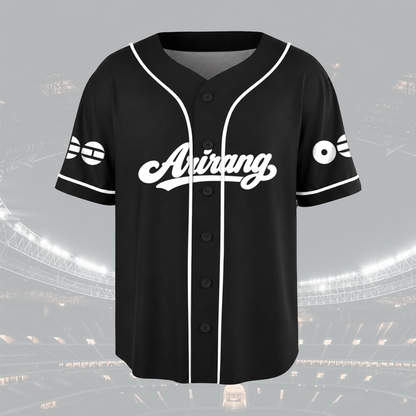 Dynamic Arirang BTS Retro Black Baseball Jersey For Army