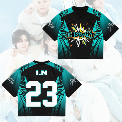 Sporty Stray Kids This & That Mixed Mesh Jersey Gifts For Fans