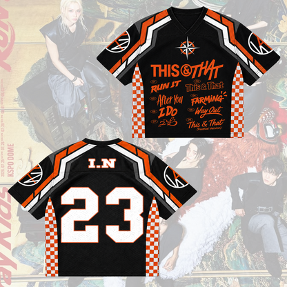 Stray Kids This & That Tracklist Mixed Mesh Jersey Hip Hop Sports Gifts For Fan