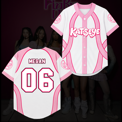 Candy Pink Katseye Wildworld Tour Baseball Jersey Gift For Fans