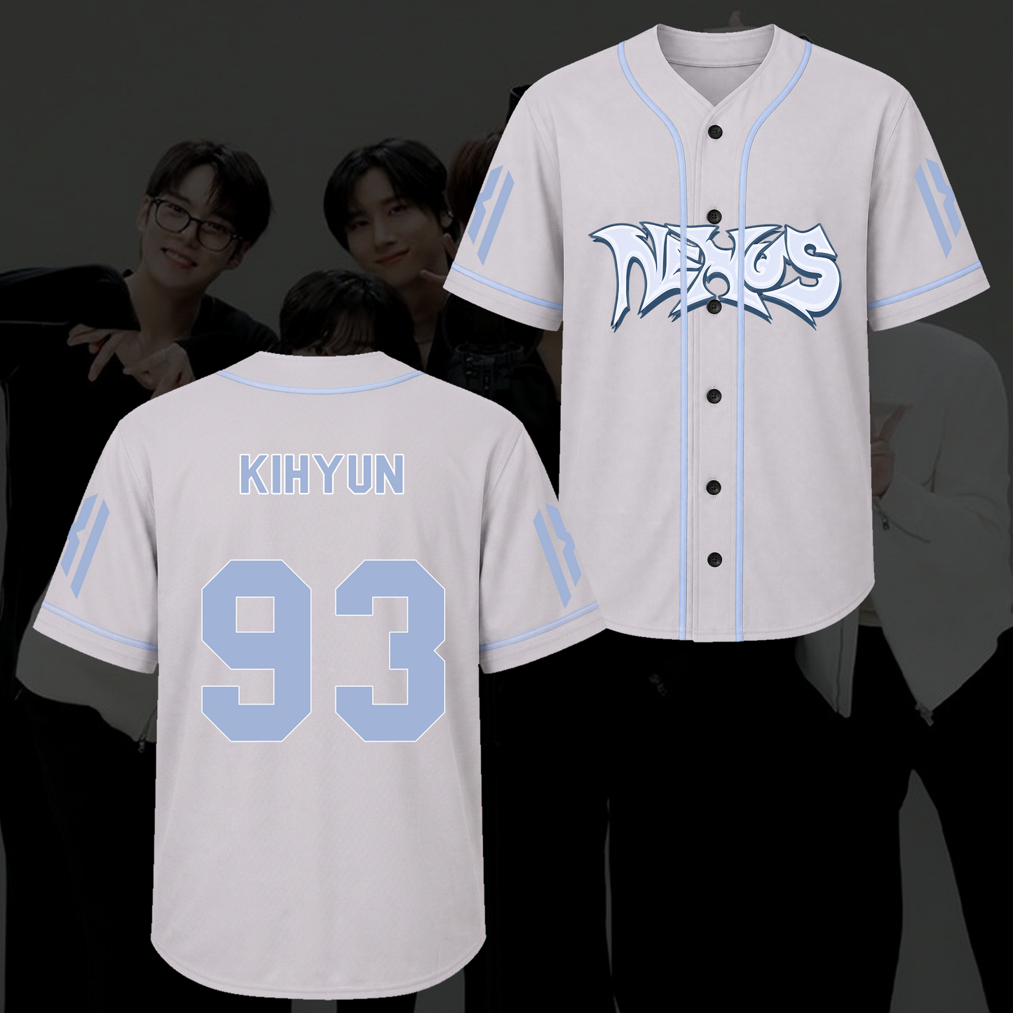 Serene Monsta X The X Nexus Tour Baseball Jersey Fan Gifts