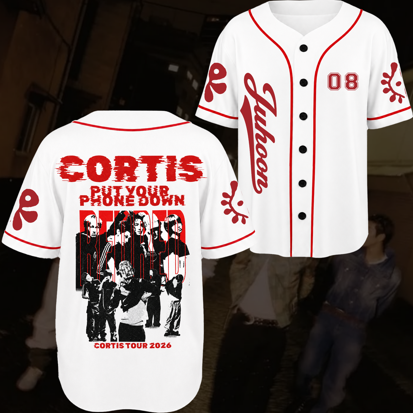 Surging Put Your Phone Down Cortis 2026 Tour Baseball Jersey