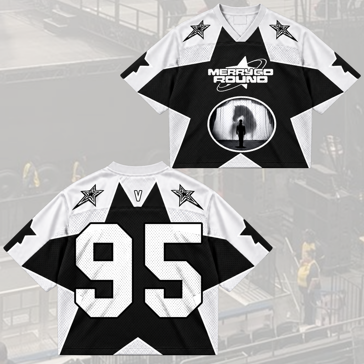 Electric Merry Go Round Army Club All Members Abstract Geometric Mixed Mesh Jersey For Fans