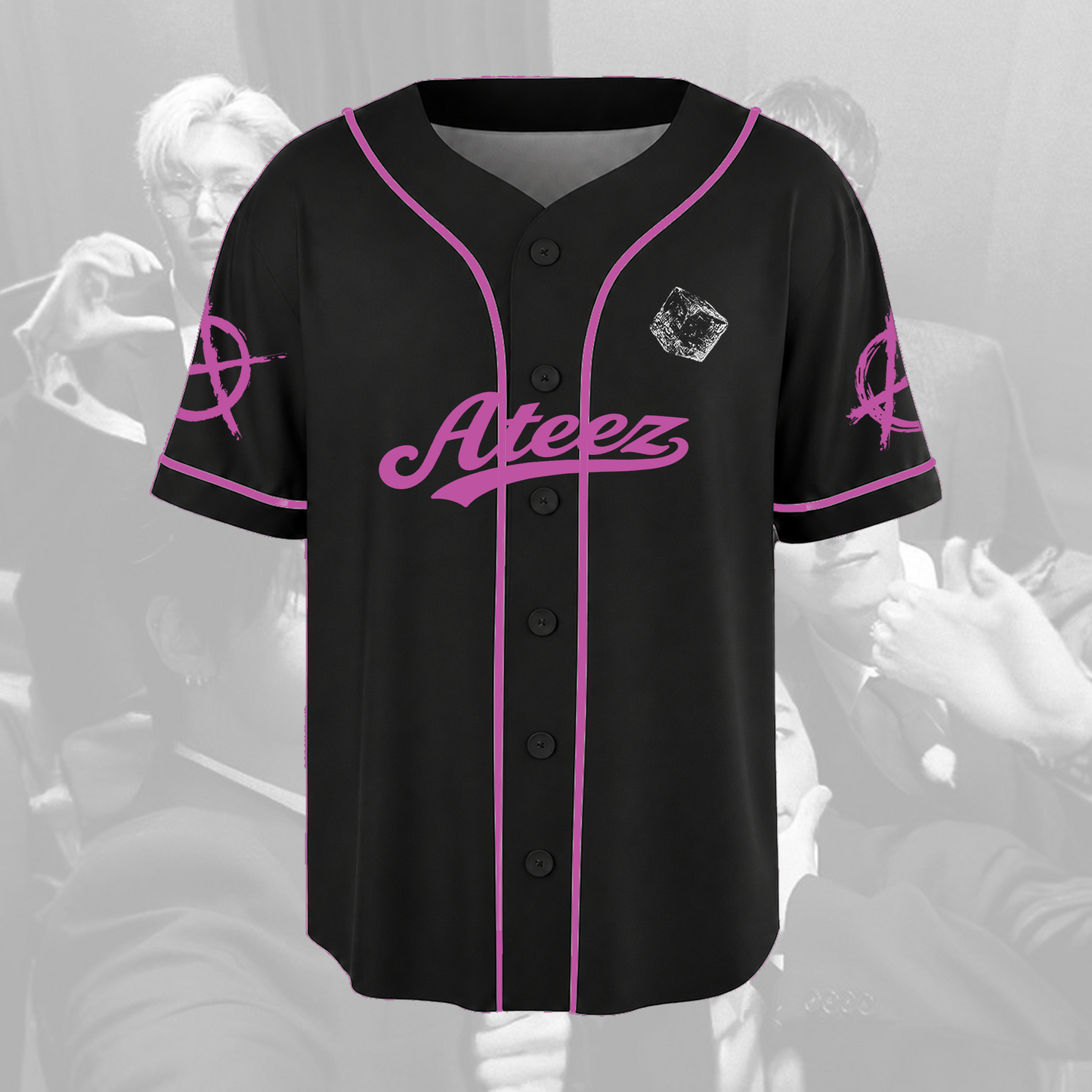 ATEEZ Golden Hour Part 5 Neon Pink Baseball Jersey Gift For Fans
