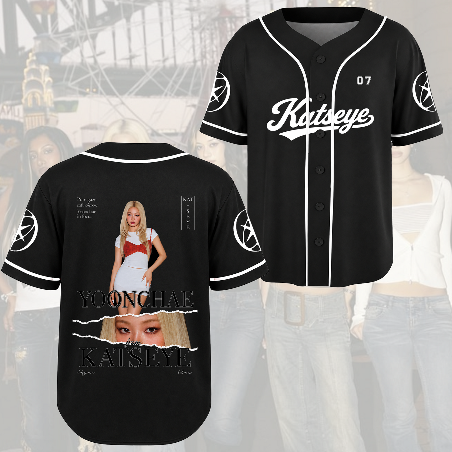 Stylish KATSEYE Baseball Jersey Chic Concert Outfit Gift For Fans