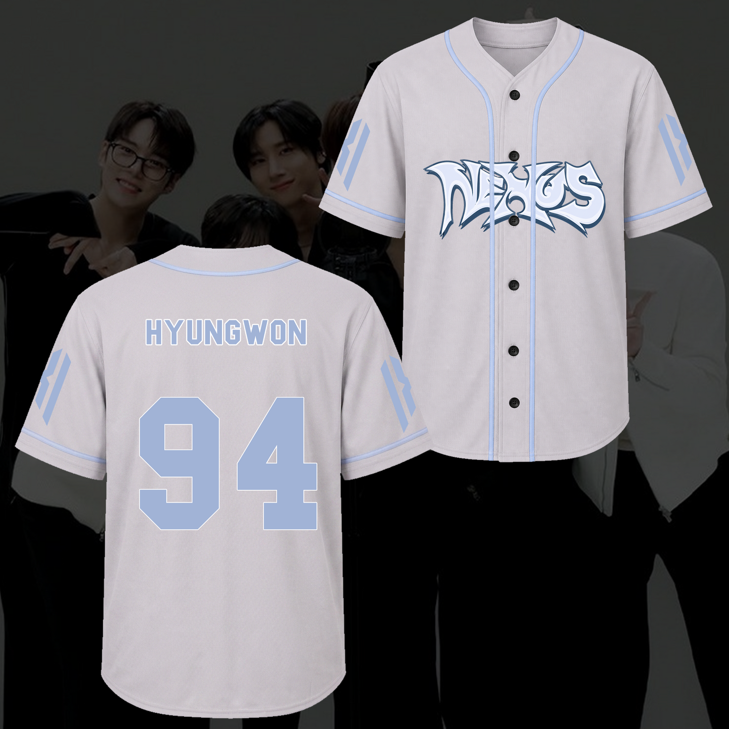 Serene Monsta X The X Nexus Tour Baseball Jersey Fan Gifts