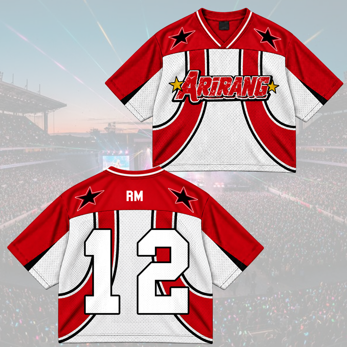 Arirang Army Club All Members Retro Americana Mixed Mesh Jersey For Fans