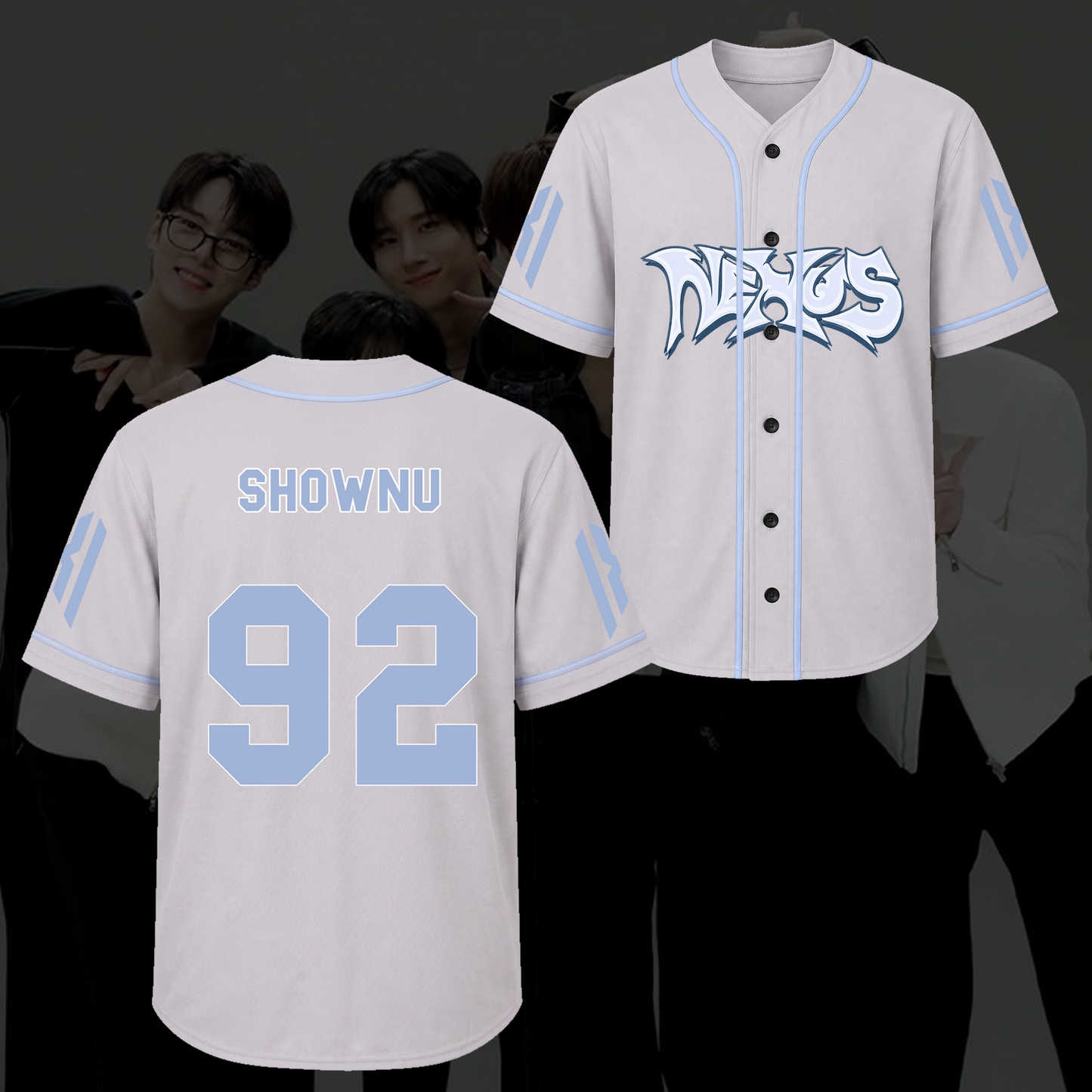 Serene Monsta X The X Nexus Tour Baseball Jersey Fan Gifts
