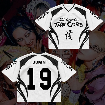 Fierce XG The Core World Tour Mixed Mesh Jersey Cool Gift for Fans