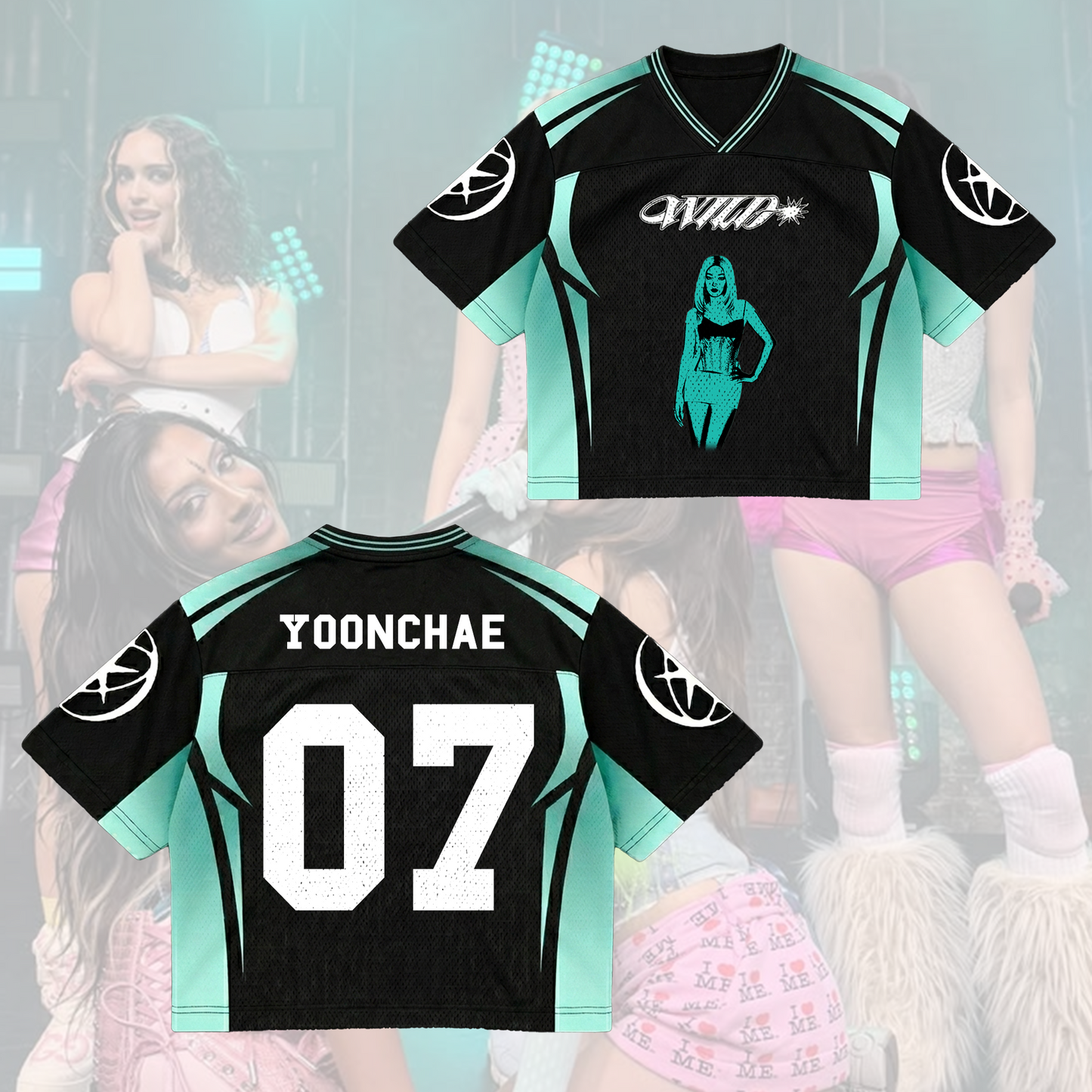 Iconic Katseye The Wildworld Tour 2026 Mixed Mesh Jersey Gift For Fans