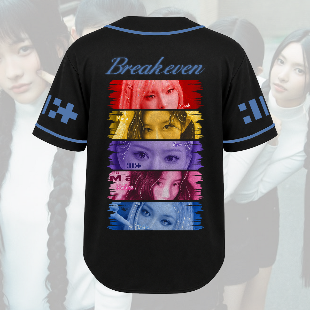 Dramatic Illit Breakeven Eye To Eye  Baseball Jersey Gift For Gllit