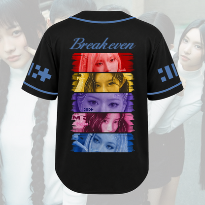 Dramatic Illit Breakeven Eye To Eye  Baseball Jersey Gift For Gllit