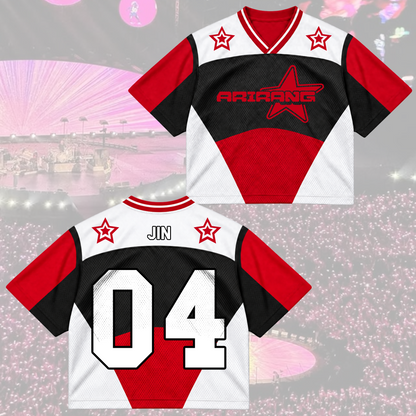 Savage Arirang Army Club All Members Futuristic Racing Mixed Mesh Jersey For Fans