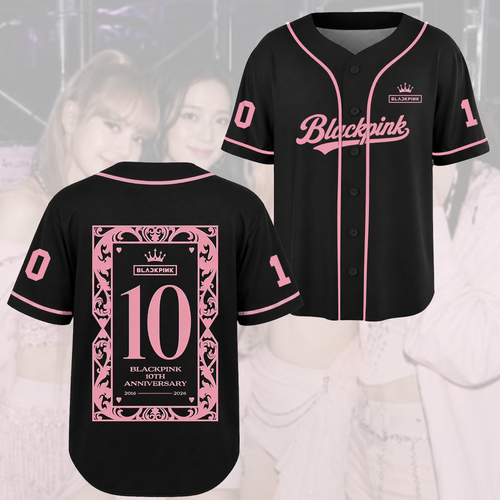 Blackpink 10th Anniversary Baseball Jersey Concert Outfit Gift For Fans