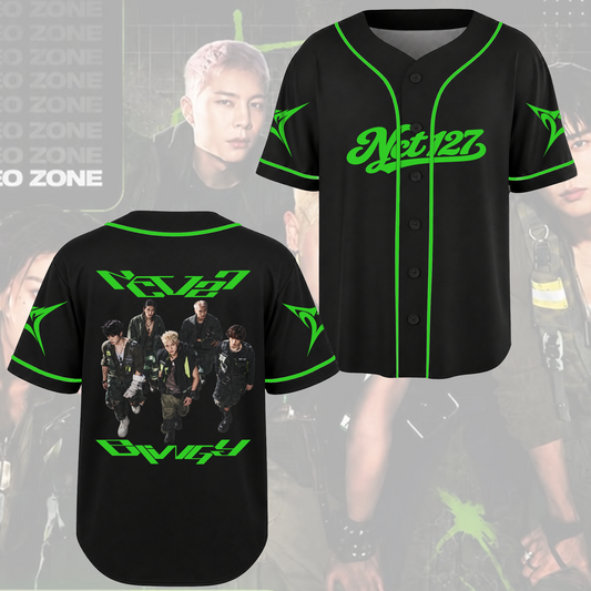 NCT 127 Blingy Album Grunge Minimalist Baseball-Jersey Geschenk für Fans
