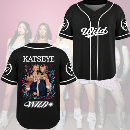 Bold KATSEYE The Wildworld Tour Basseball Jersey Gift For Fans
